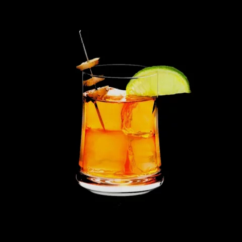 cognac and ginger ale cocktail