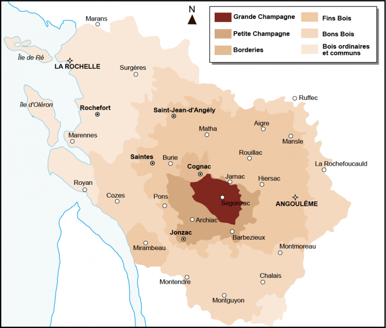 The Cognac Crus : Discover The 6 Aoc Cognac Areas And The Cognac 