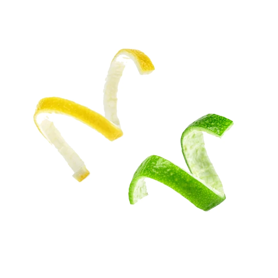 yellow lemon zest & green lemon zest