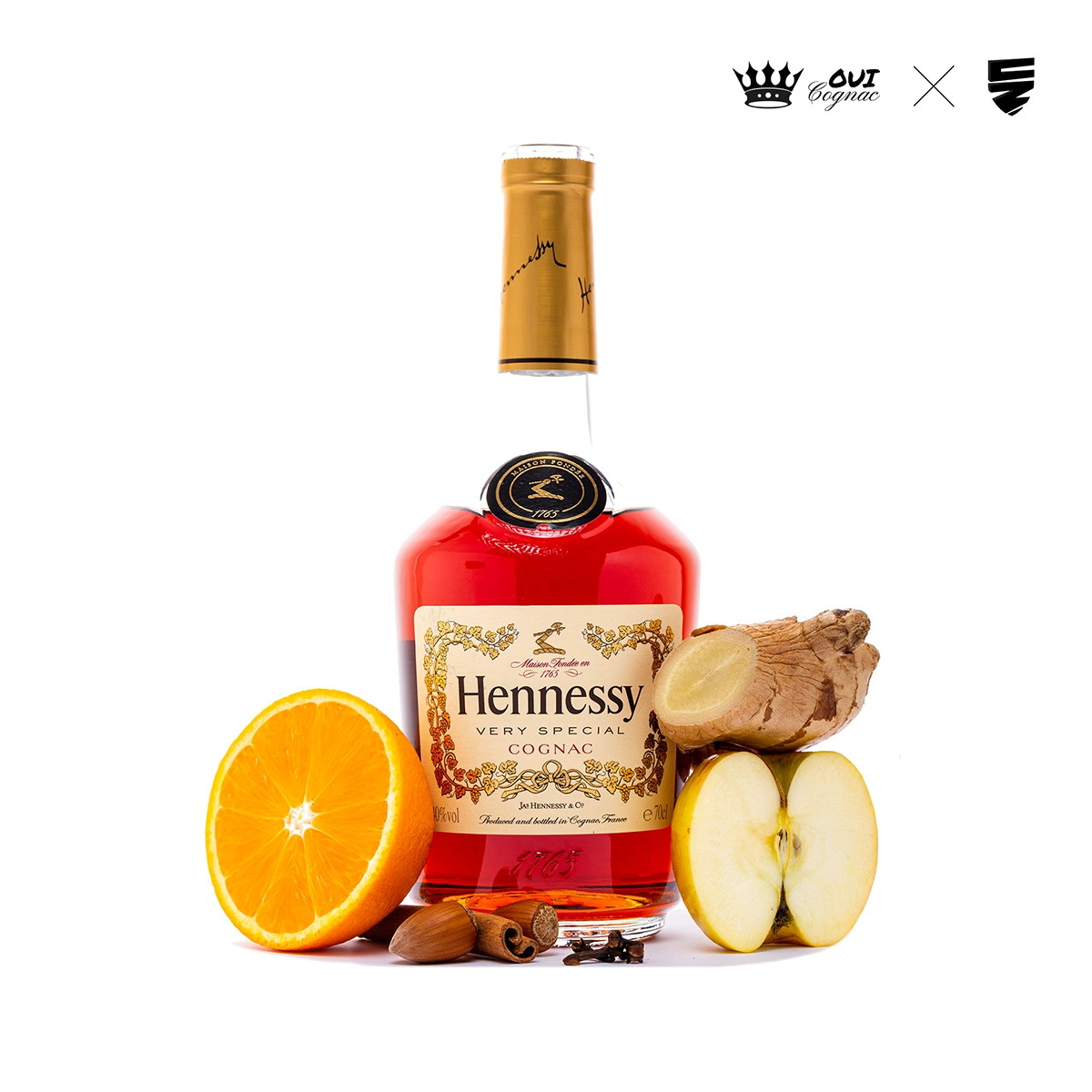 Hennessy VS cognac packshot