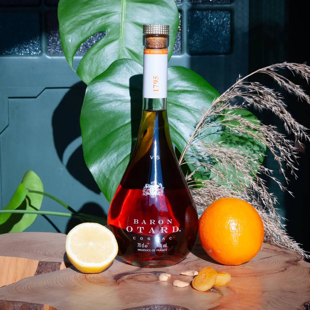 Baron Otard VS cognac with aromas citrus, apricot, almond